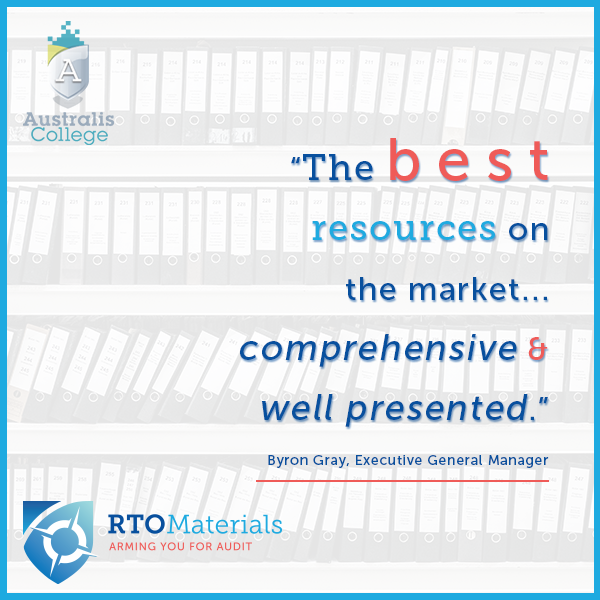 RTO Materials testimonial